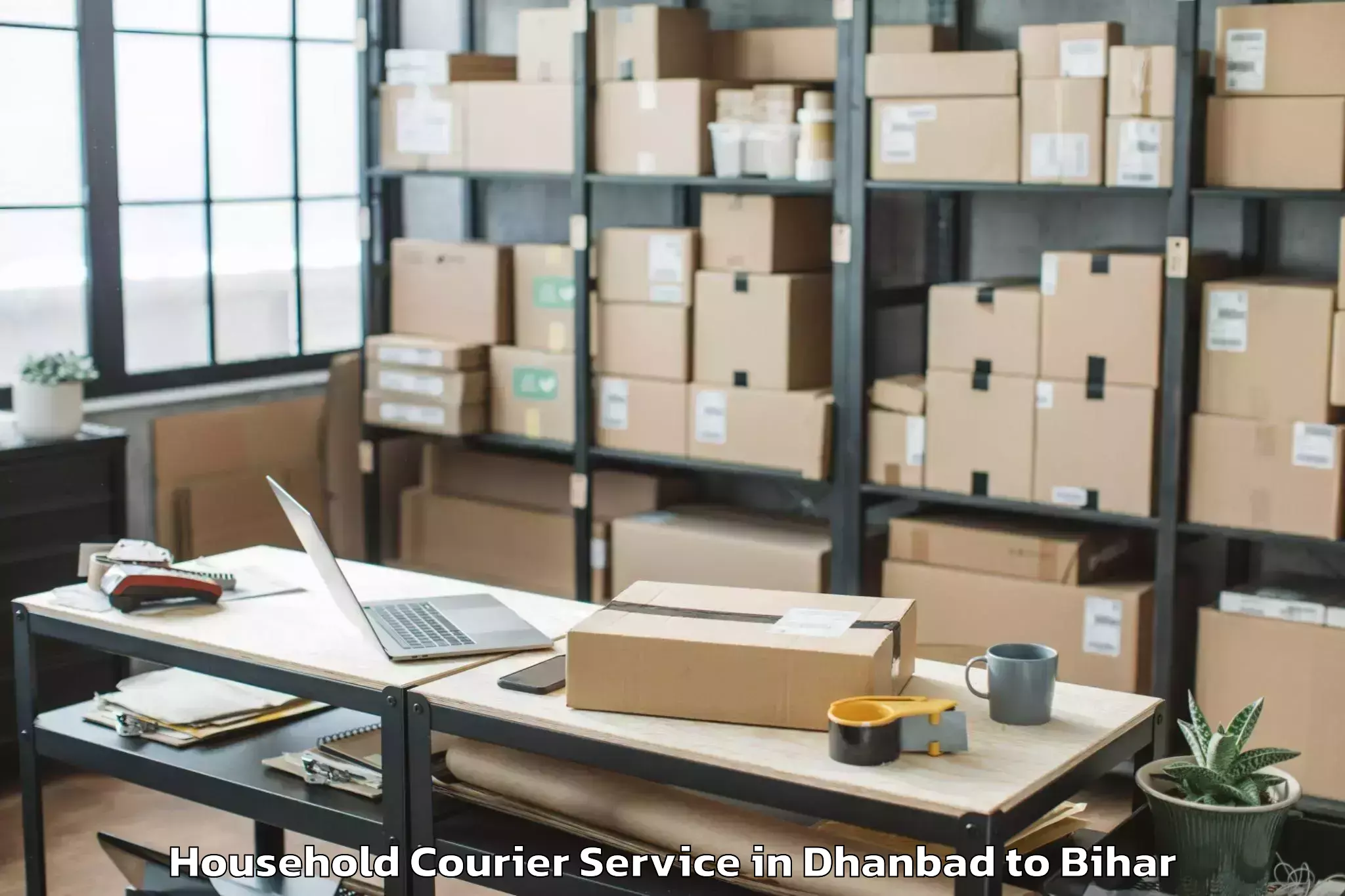 Hassle-Free Dhanbad to Tilouthu Household Courier